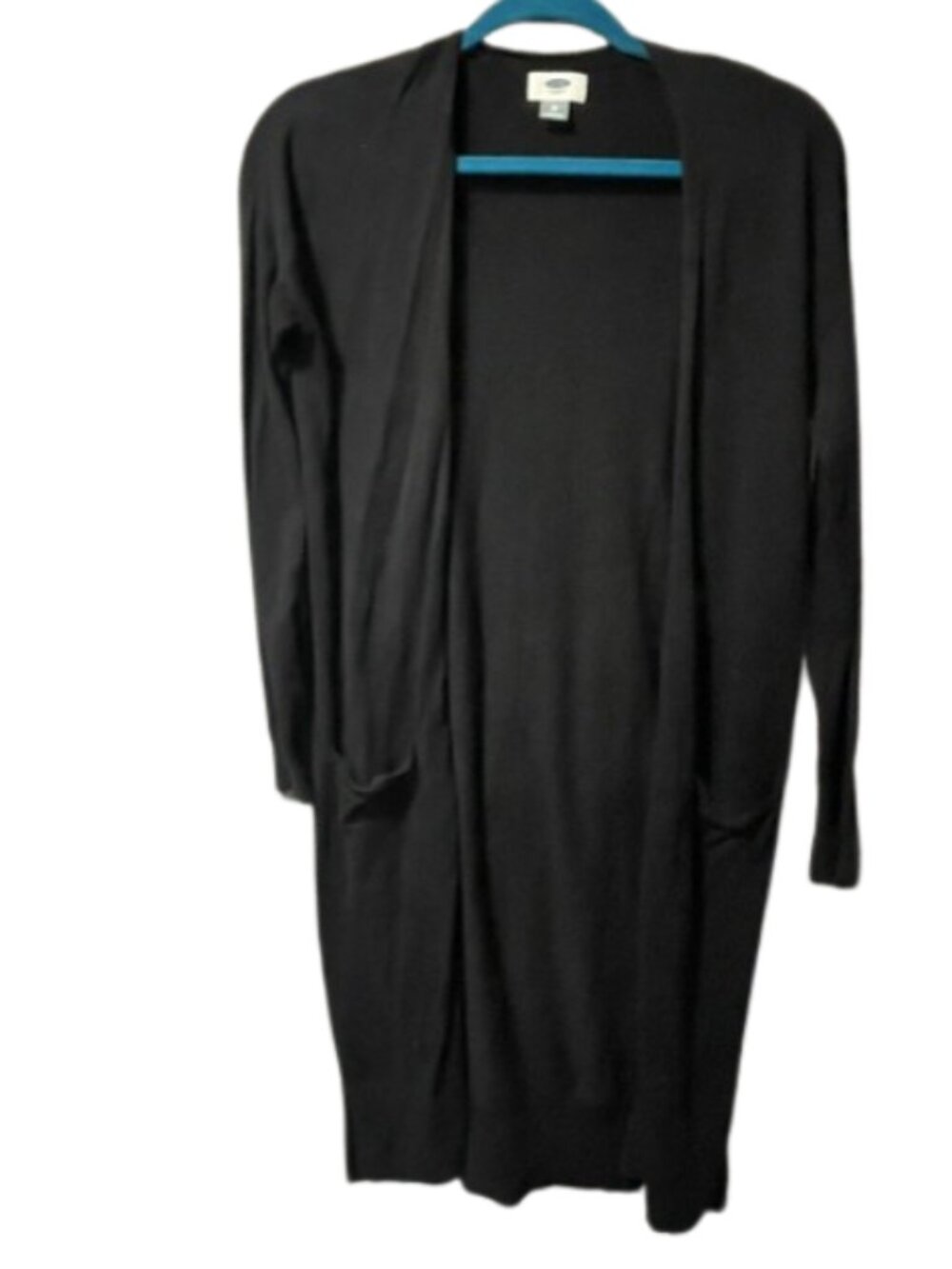 OLD NAVY LONG BLACK CARDIGAN SIZE XS